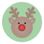 Rudy The Reindeer Holiday Stickers