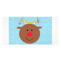 Rudy the Reindeer photo cards by Loribme Rudy the Reindeer photo cards
