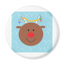 Rudy the Reindeer magnets
