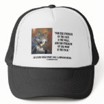 Rudyard Kipling Strength Of the Pack Wolf Quote hats