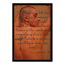 Rudyard Kipling's "IF".....Poster posters