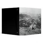 Rue Champlain, a group of huts, 1858-78 Binder