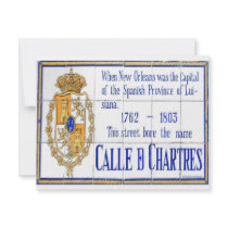 Rue Chartres Tile Mural invitations