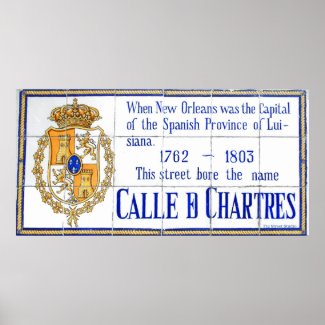 Rue Chartres Tile Mural New Orleans print