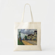 Rue de Gisors by Camille Pissarro Tote Bags