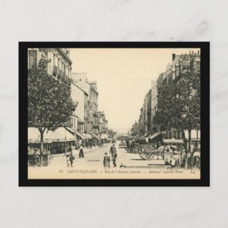 Rue de l' Admiral Courbet, Saint Nazaire, France postcard