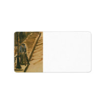Rue Mossnier with Knife Grinder by Edouard Manet Personalized Address Label