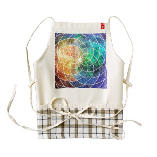 Rueda de color pintada delantal zazzle HEART