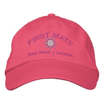 ¡Rueda del primer compañero su nombre del barco su Gorras Bordadas ¡Rueda del primer compañero su nombre del barco su Gorras Bordadas
