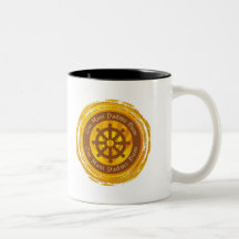 Rueda tibetana de Dharma del mantra Taza De Café