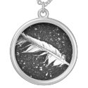 Ruffled Feather necklace