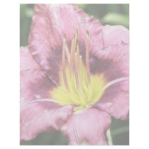 Ruffled Pink Daylily Letterhead Design