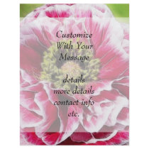 Ruffled Poppy - Rich Rose Personalized Flyer