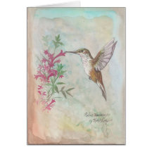 Rufous Hummingbird Cards