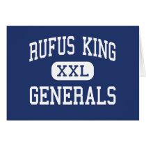 Rufus King - Generals - High - Milwaukee Wisconsin cards by customteamsportswear Rufus King - Generals - High - Milwaukee Wisconsin cards