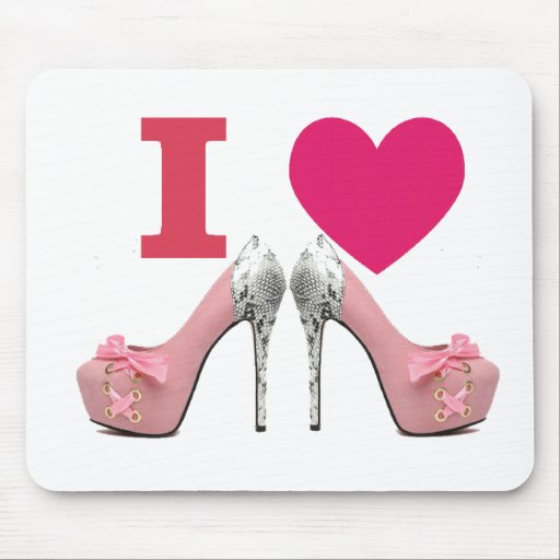 Rug for mouse I love High heels! Mouse Pad | Zazzle