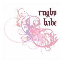Rugby Babe posters