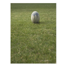 Rugby ball post cards