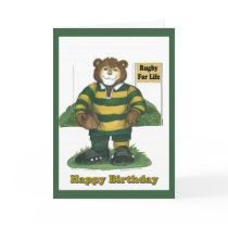 Rugby Birthday Card