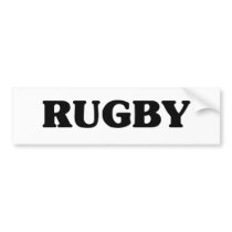 Rugby Bumper Sticker
