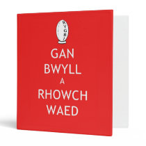 Rugby Keep Calm & Give Blood (bilingual) 3 Ring Binders