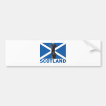 Rugby lineout throw ball scotland flag bumper stickers