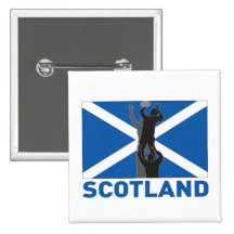 Rugby lineout throw ball scotland flag button