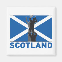Rugby lineout throw ball scotland flag magnet
