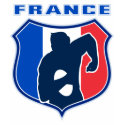 rugby player french france flag shield shirt