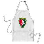 rugby player kicking ball shield apron