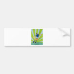 rugby player kicking the ball bumper stickers