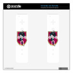 rugby player running passing ball retro skin for the wii remote