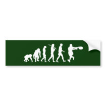 Rugby players backline passing tackling evolution bumper stickers