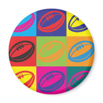 Rugby Pop Art Magnet