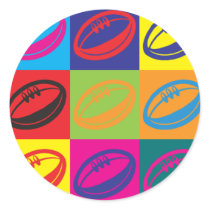 Rugby Pop Art Stickers