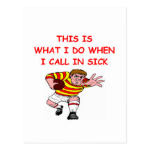 rugby post cards