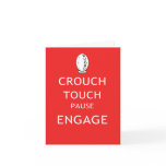 Rugby scrum instructions cards