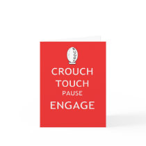 Rugby scrum instructions cards