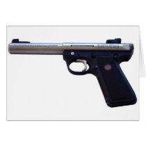 Ruger Pistol Gun Greeting Card