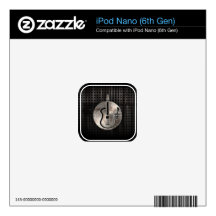 Rugged Acoustic Guitar Decal For The iPod Nano