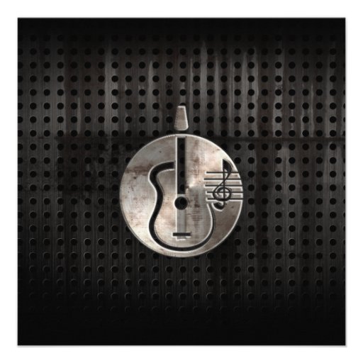 Rugged Acoustic Guitar Invites