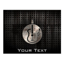 Rugged Acoustic Guitar Post Card