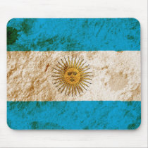 Rugged Argentine Flag Mousepad