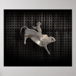 Rugged Bull Rider Posters