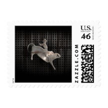 Rugged Bull Rider Stamp