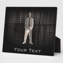 Rugged Business Suit Display Plaque