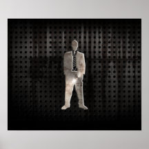 Rugged Business Suit Posters
