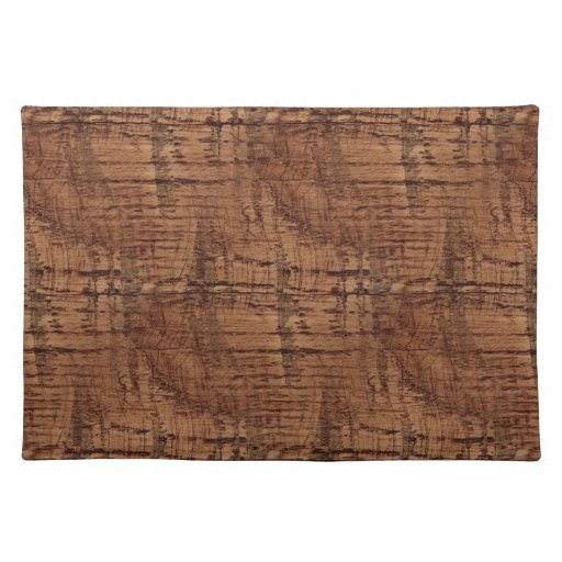 Rugged Chestnut Oak Wood Grain Look Cloth Placemat Zazzle