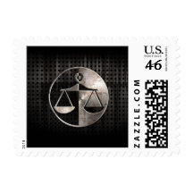 Rugged Justice Scales Postage Stamp