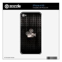 Rugged Movie Camera Decal For The iPhone 4